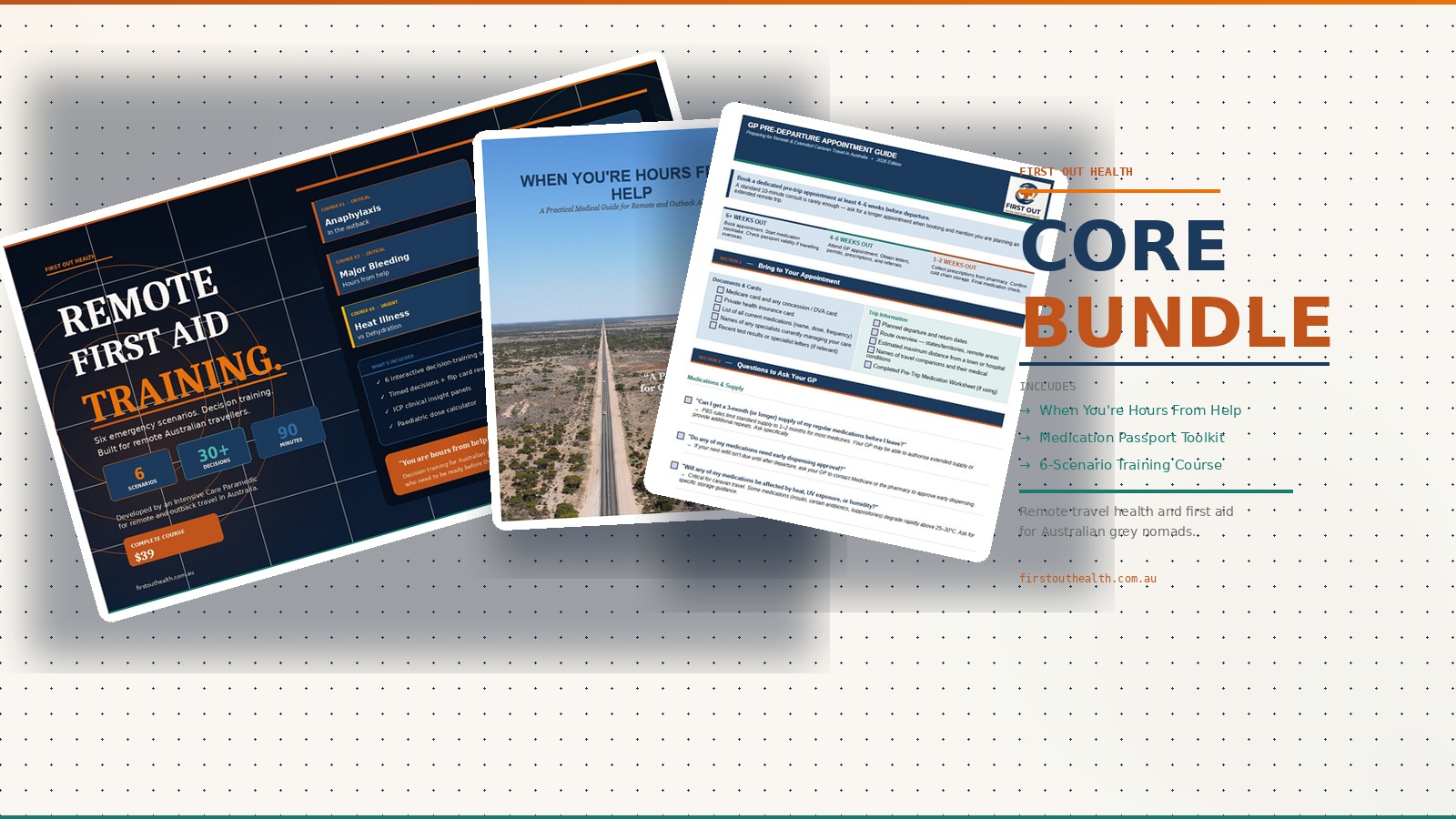 First Out Health Complete Bundle — guide, medication toolkit, and training course